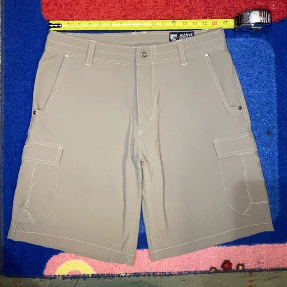 Kuhl Renegade Cargo Shorts Mens Sz 34 Nylon Stretch Outdoors Hiking Gorpcore 12” - Picture 3 of 16